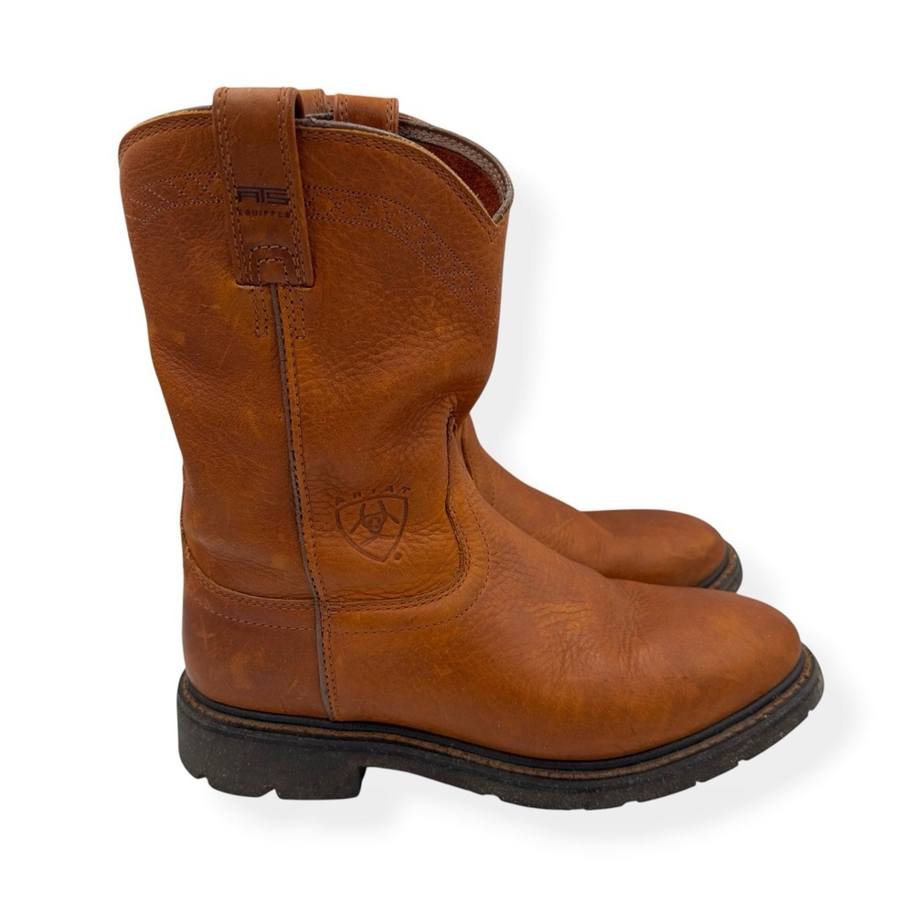 ARIAT Boots SIERRA Brown Leather Round Toe Waterproof Men's 10D Boots 37280